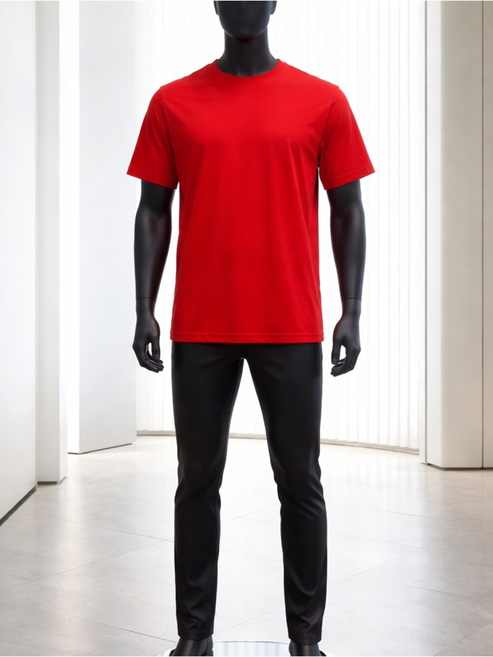 Athletic Works Red Performance Cotton Tee Size L Athletic Gym Casual Shirt